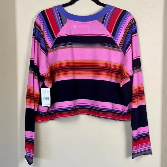 Free People Baja Striped Long Sleeve T-Shirt, XS - Picture 6 of 11